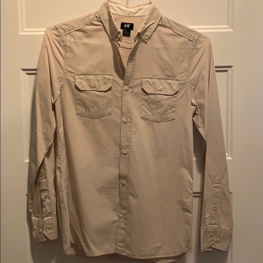 H&M button down shirt men XS
